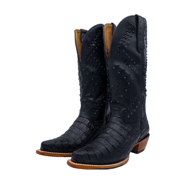 Bota Goyazes Fem Jacaré Barriga Preto - Imagem 5