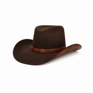 Chapéu Country Premium Marrom – Estilo Western Tradicional