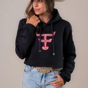 MOLETOM CROPPED FEMININO